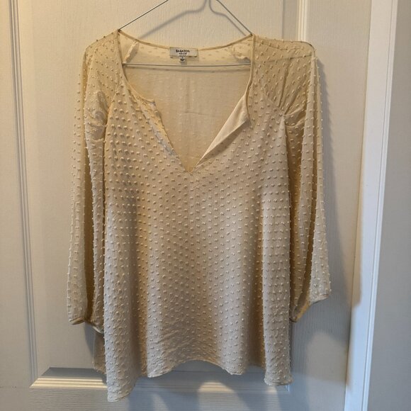 Babaton cream silk blouse - Picture 1 of 4